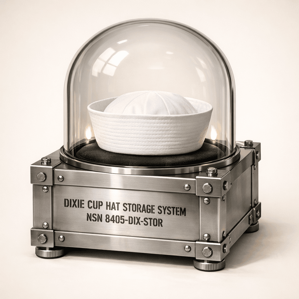 Dixie Cup Hat Storage System